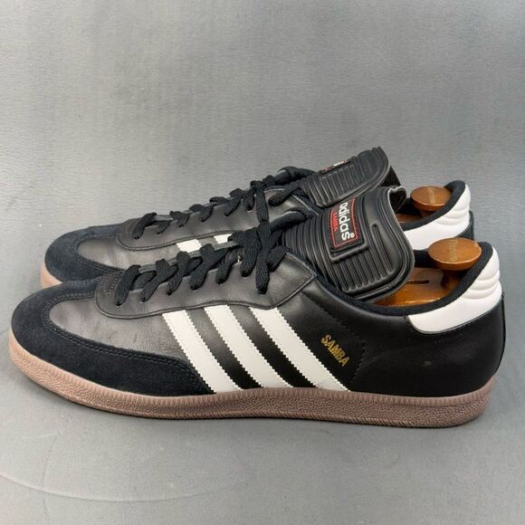 Adidas Samba Classic Men's Athletic sneaker Shoes Black White size 12.5 - Picture 3 of 8